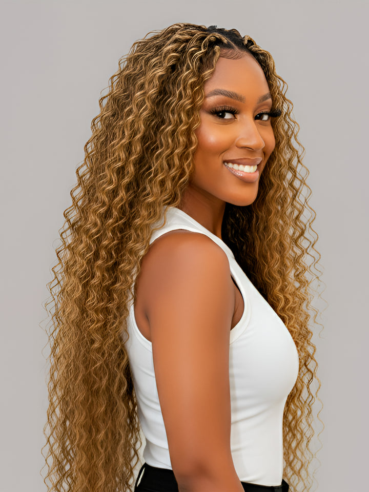 Lightweight Boho Curl braiding hair texture