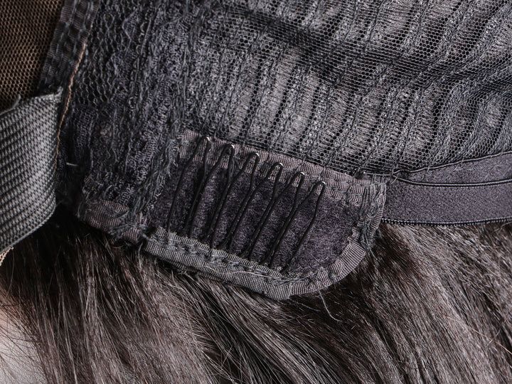 Pure Curly Wig: Offers a secure fit with adjustable straps and combs.