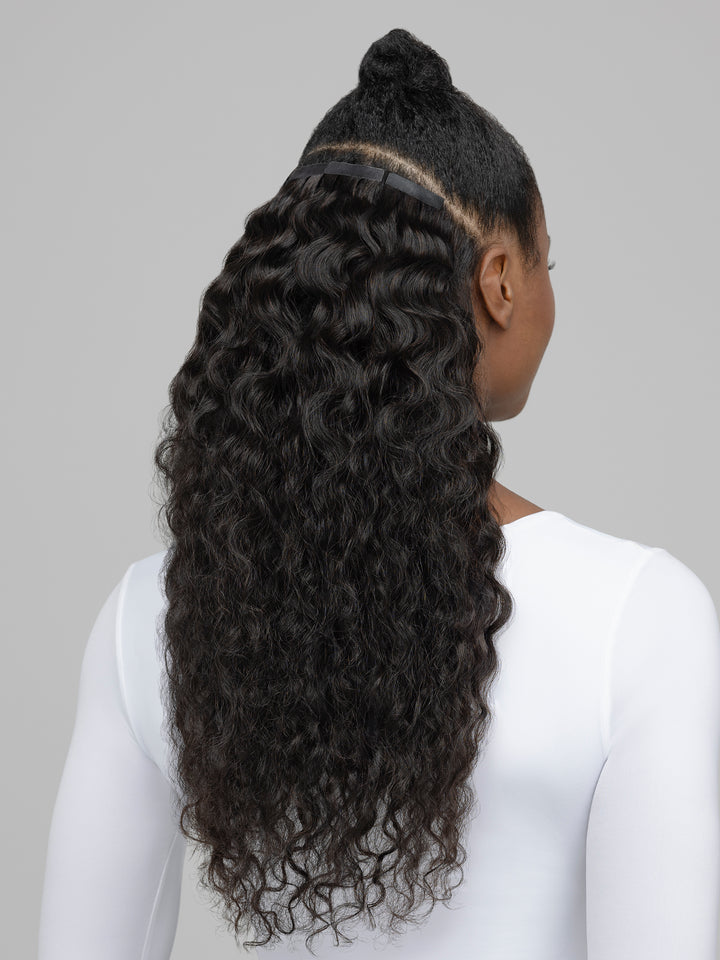 Indique Virgin Steam-Permed Curly Tape In Hair Extension