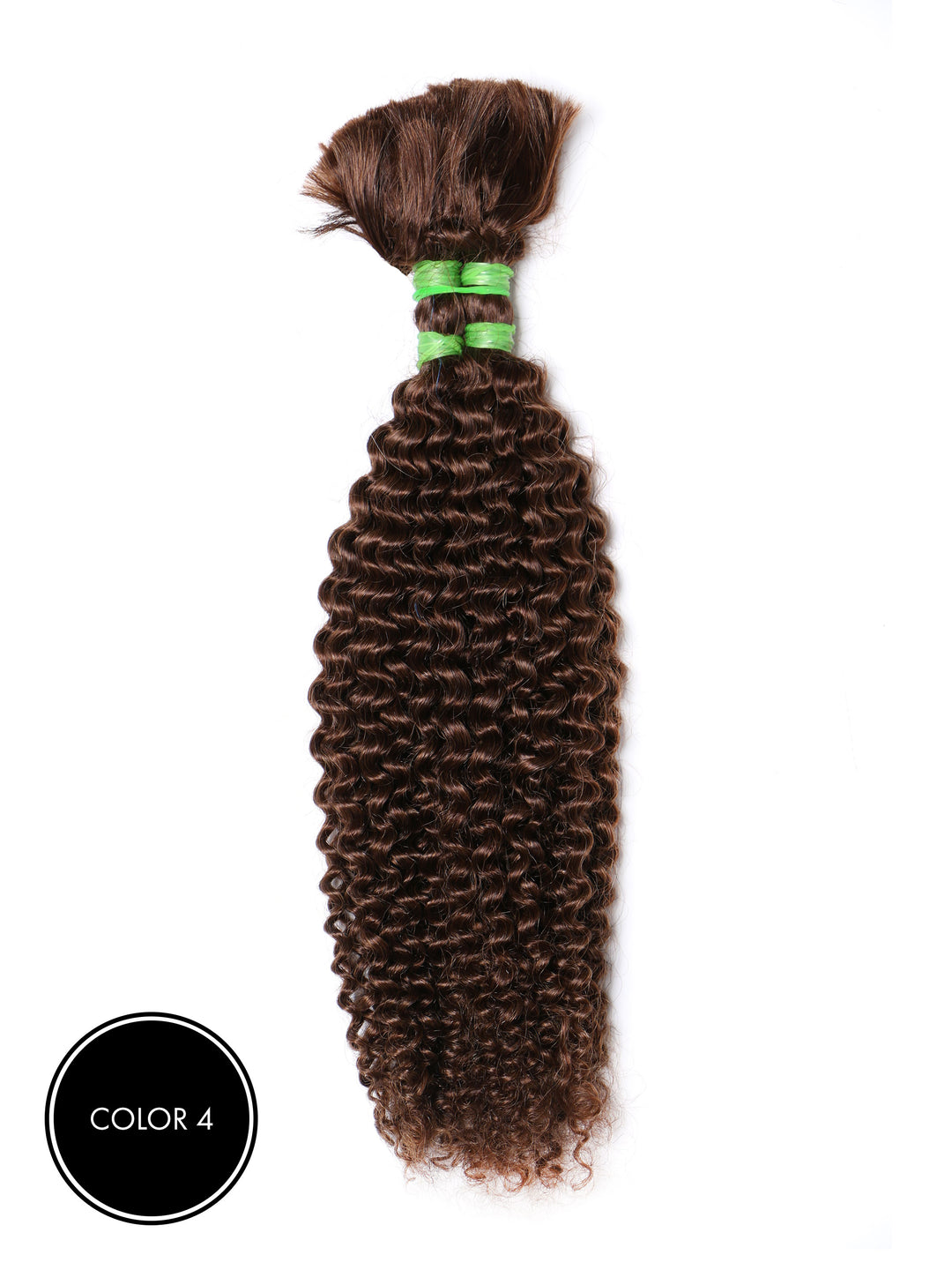 Indique Brown Kinky Curly Braiding Hair Bundle