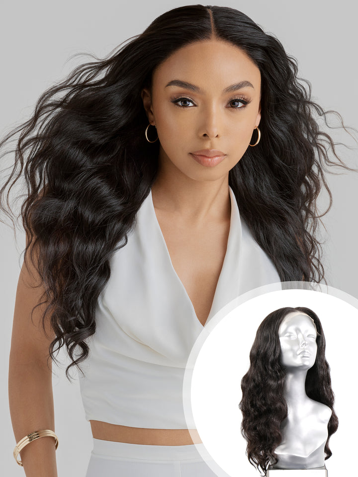 Indique Lotus Cambodian Curly Closure with natural texture and HD lace