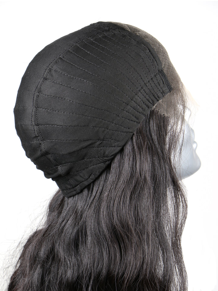 Indique Luxe Natural Wavy Closure Hair Wig With Elastic