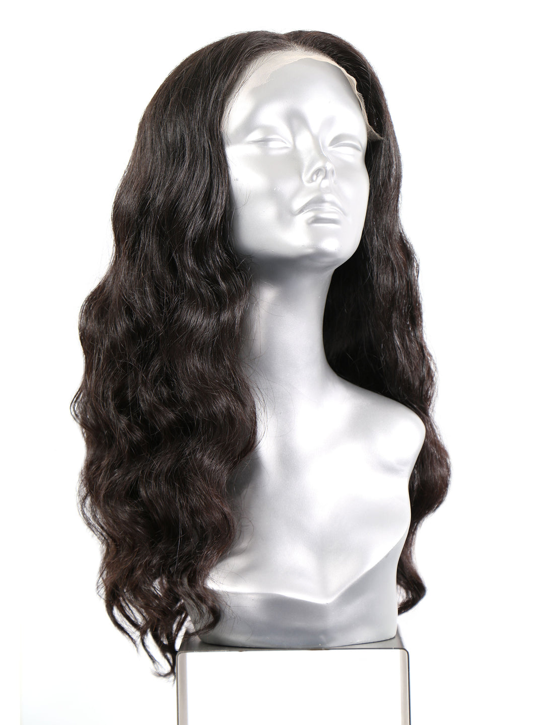 Natural Black Cambodian Hair Wig with soft texture