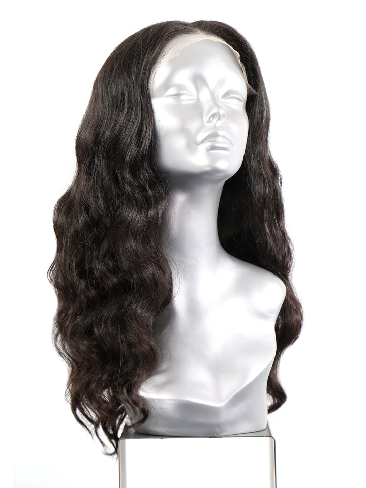 Natural Black Cambodian Hair Wig with soft texture