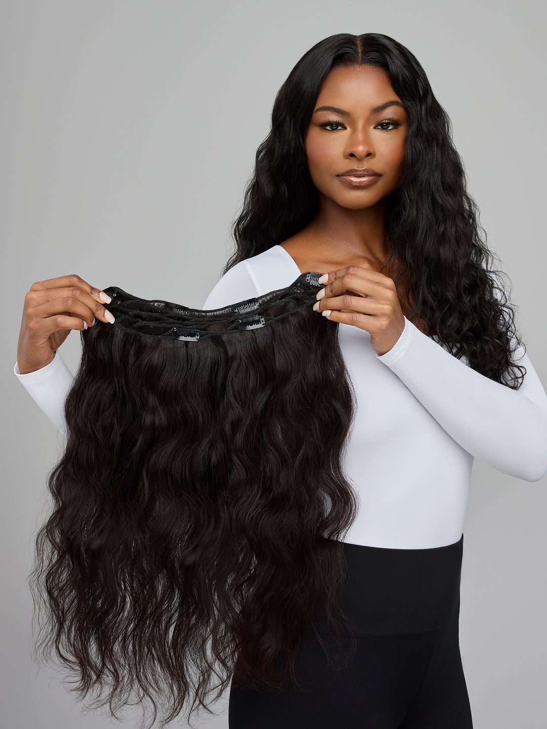 Pure wavy fishnet hair extension