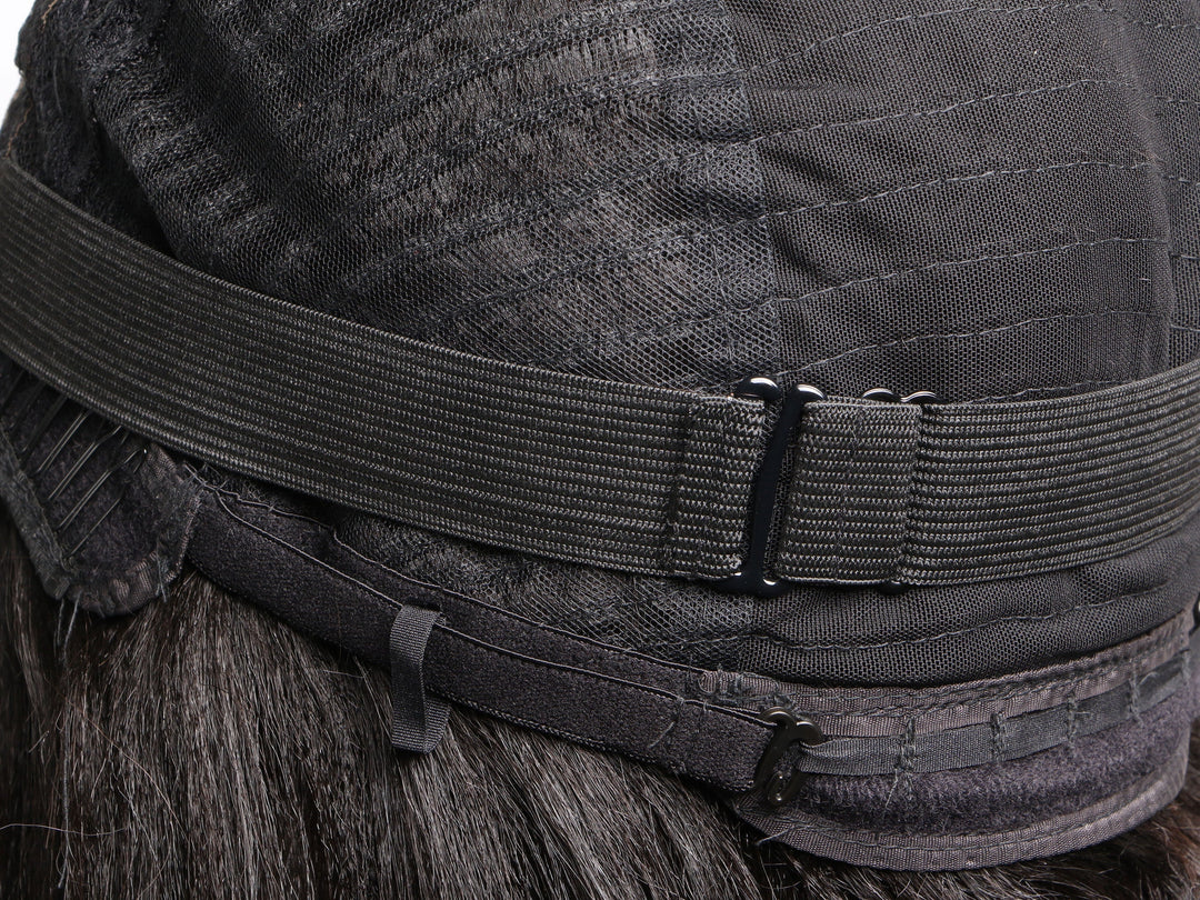 Adjustable straps on Pure Curly Closure Wig for secure fit