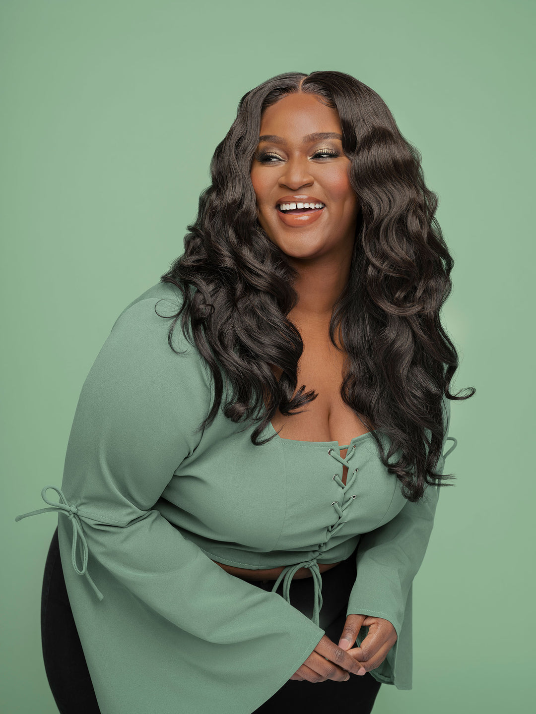 Soft and Flowing SEA Collection Sumatra Wave Hair with Center Parting