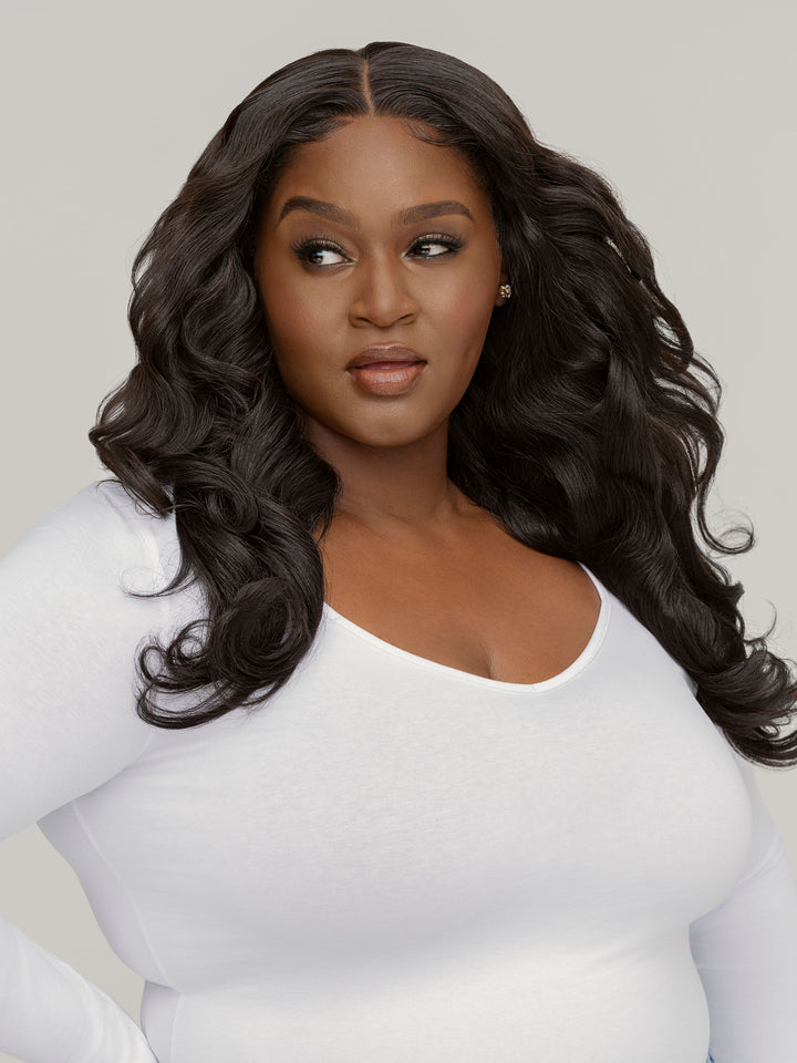 Customizable Sumatra Wave Hair Extensions with Medium Luster
