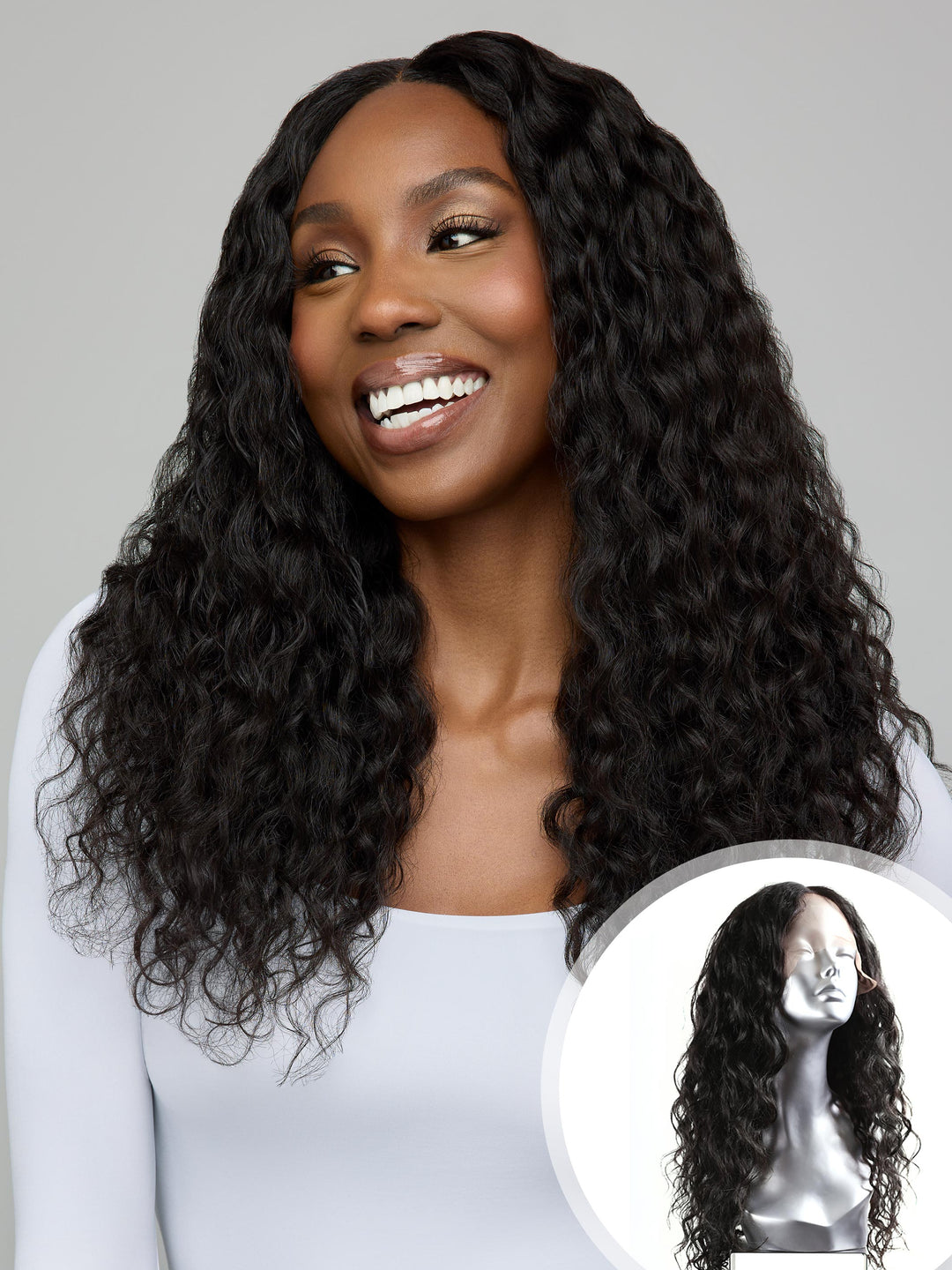 Pure Curly Closure Wig with natural-looking curls