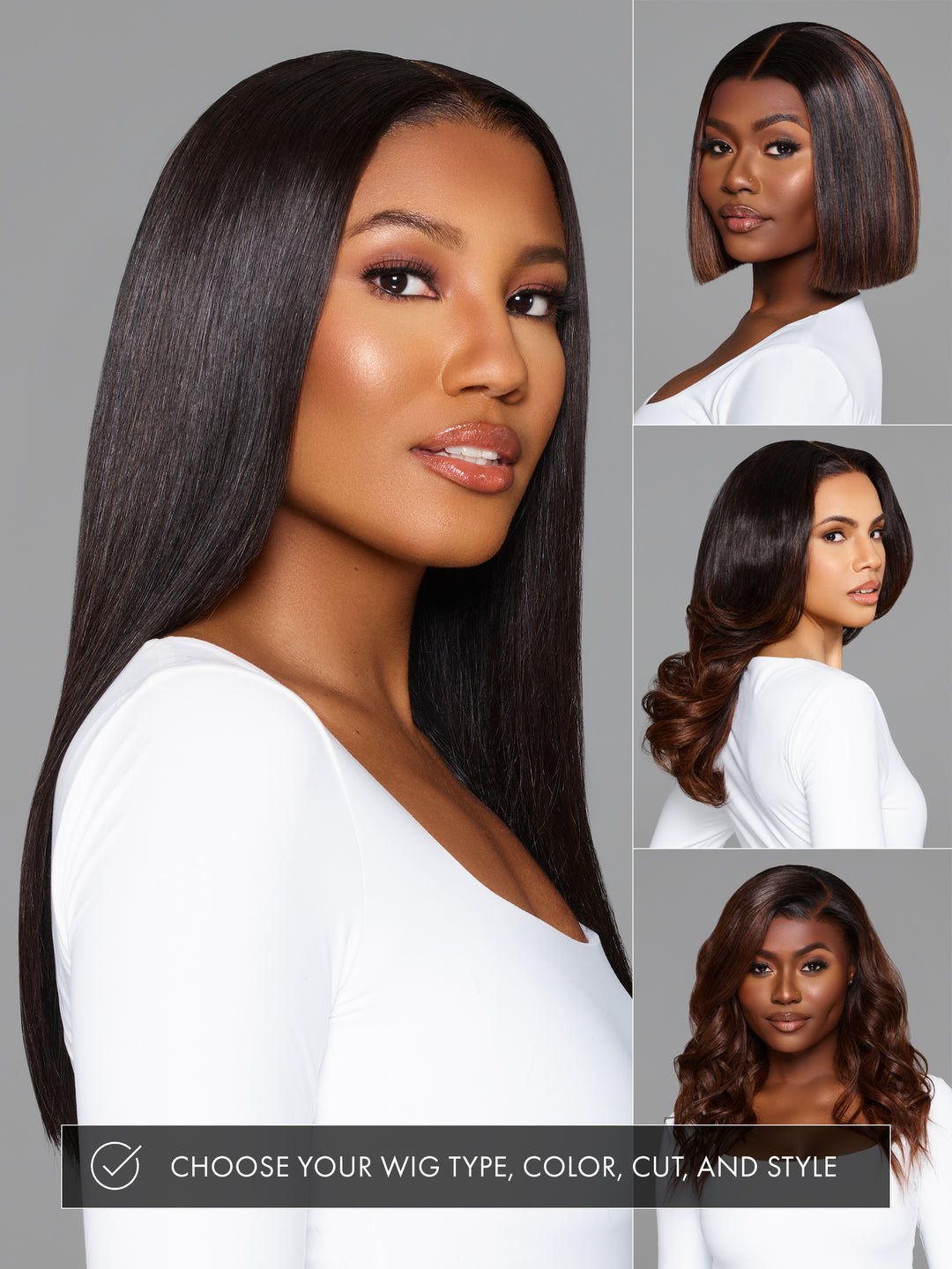 Indique Custom Wig Natural Shiny Straight Human Hair