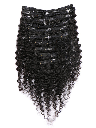 Indique Bounce Coil Curl Clip-In Hair Extensions Human Hair