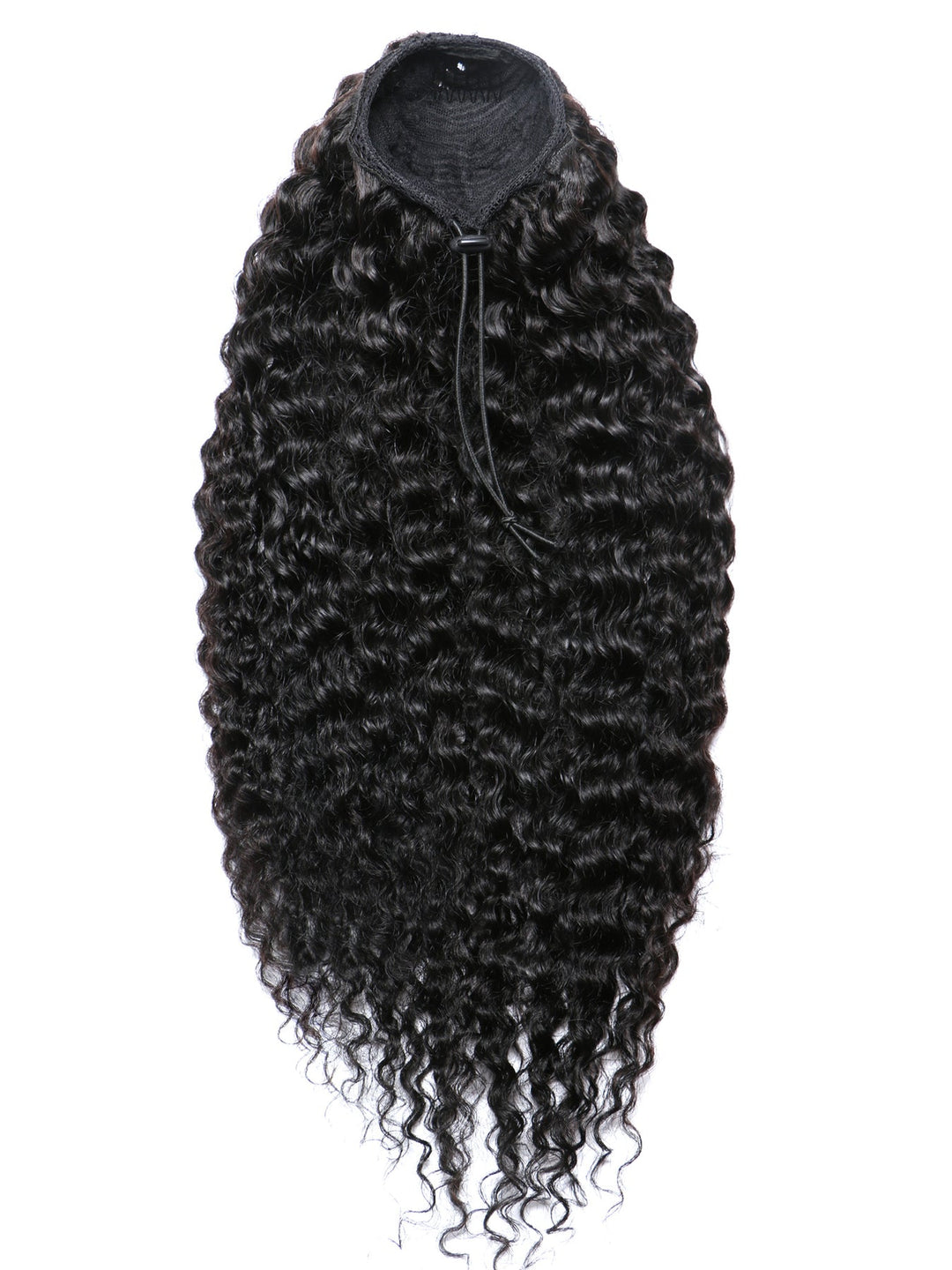 Indique Natural Black Coil Curl Texture Virgin Hair Ponytail