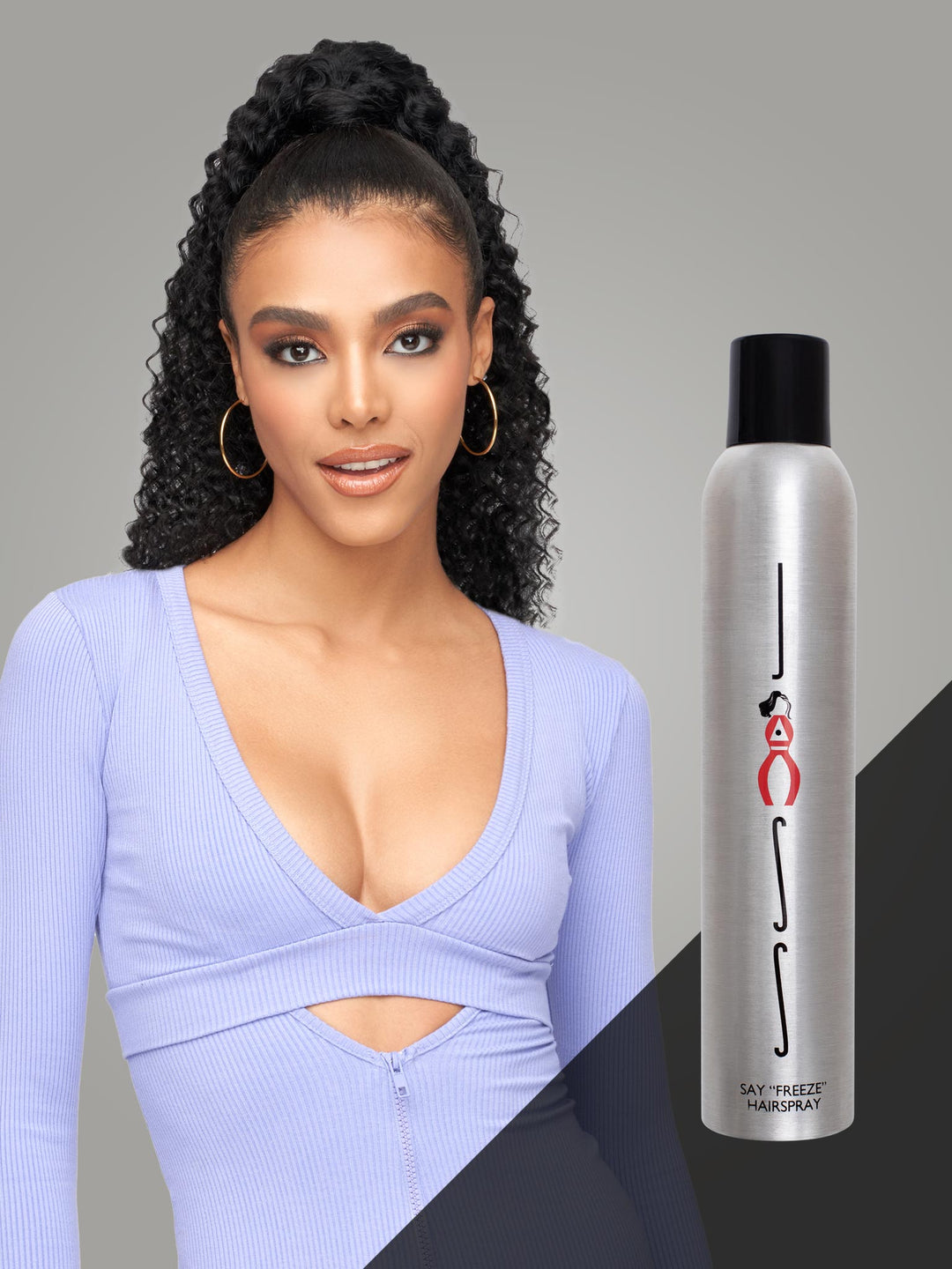 Indique Coily Curly Virgin Ponytail Setting Hairspray