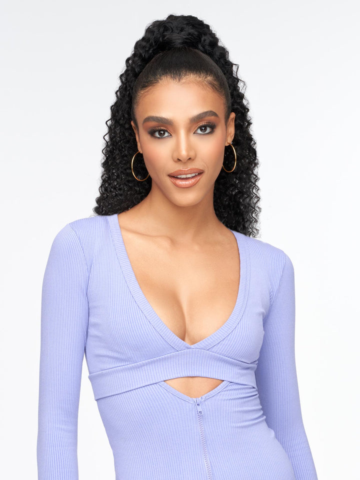 Indique Drawstring Ponytail Virgin Coily Curly Hair