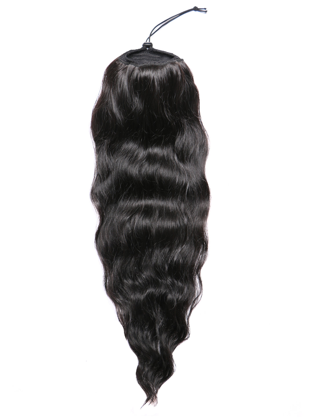 Indique Wavy Human Hair Drawstring Ponytail Hairpiece
