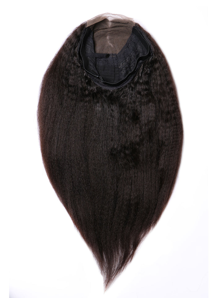Bounce Blow-Out Closure Wig - Kinky Straight Texture with 5x5 Freestyle Parting Lace Closure