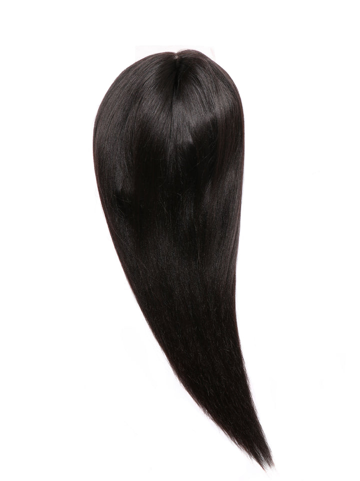 Indique Black Straight Indian Virgin Lace Closure Wig