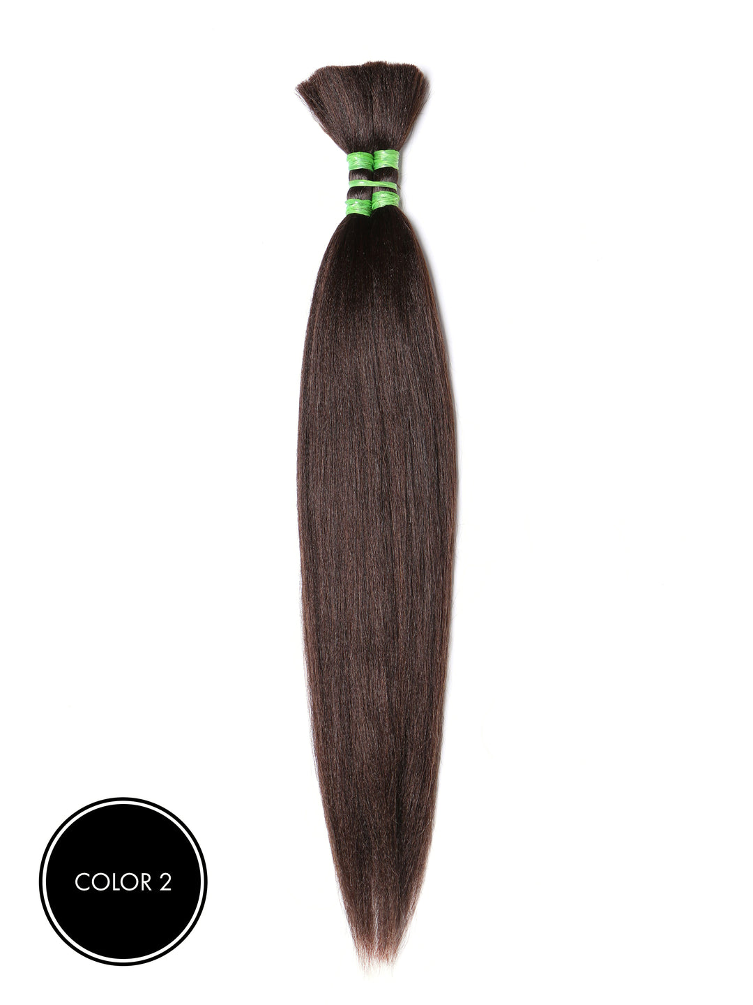 Indique Brown Color Straight Human Braided Hair