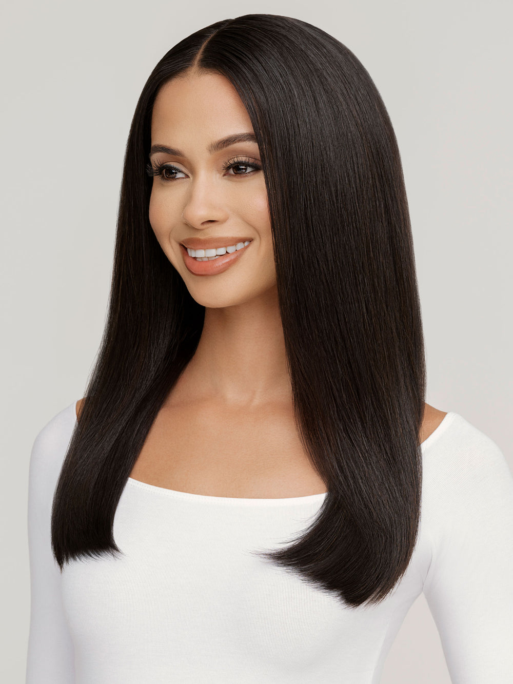 Indique Natural Straight Black Human Hair Extensions