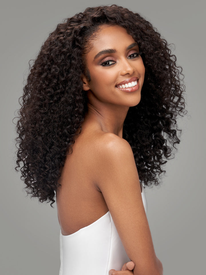 Indique Beginner Friendly Kinky Curly U part Hair Extensions