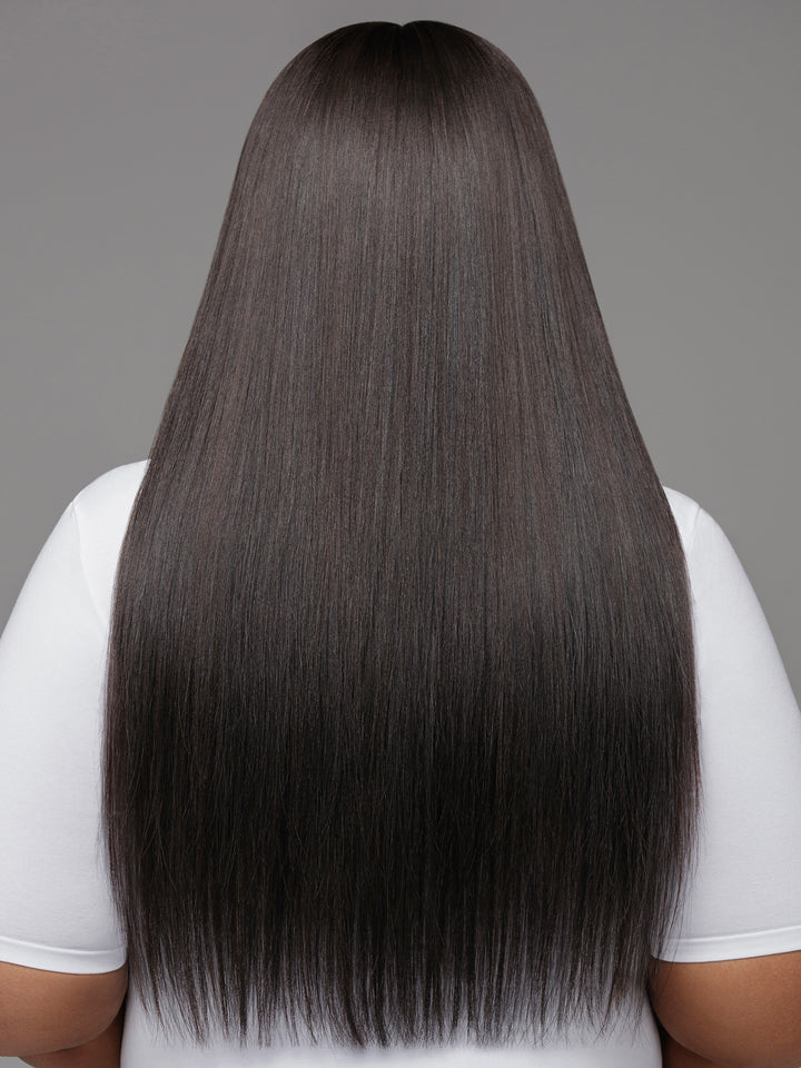 Indique Brazilian Straight Human Hair Bundles Closures Back Side