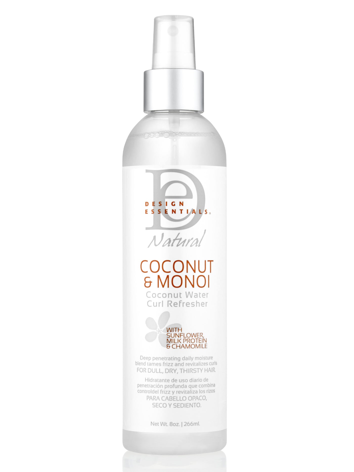 Indique Design Essentials® Coconut & Monoi Water Curl Refresher 8 OZ For Hair Weave