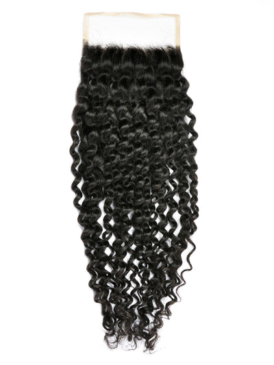 Indique Spiral Curl Closure 5x7 Virgin Hair With Baby Hair