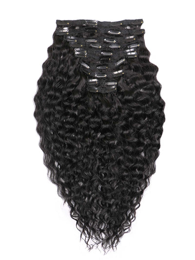 Indique Remix Curly Clip-Ins Human Hair Extensions