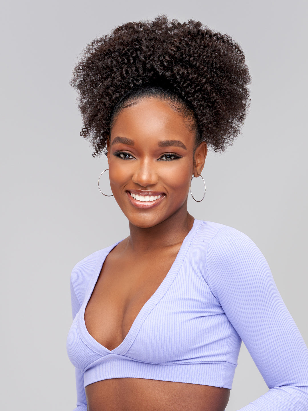 Indique Natural Black High Ponytail Human Virgin Hair