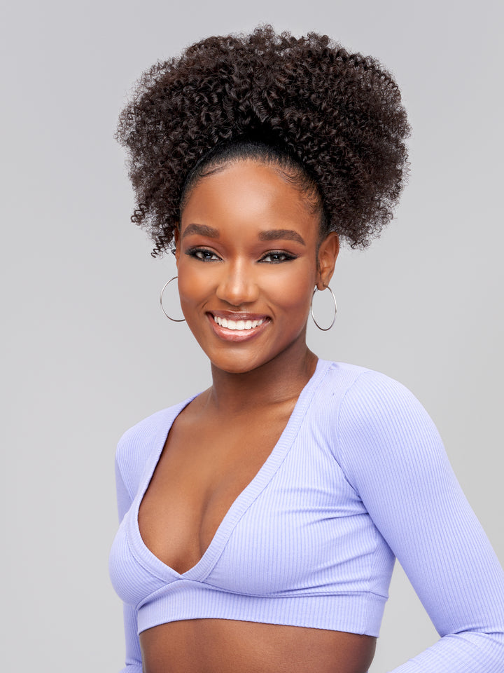 Indique Natural Black High Ponytail Human Virgin Hair
