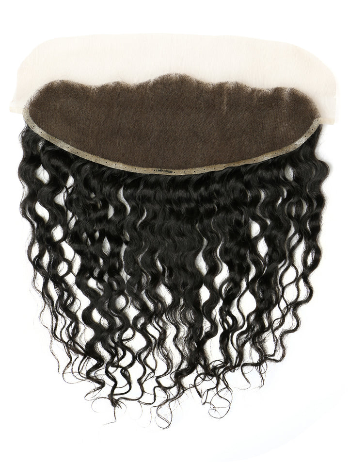 Indique Black Curly Natural Human Hair Frontal