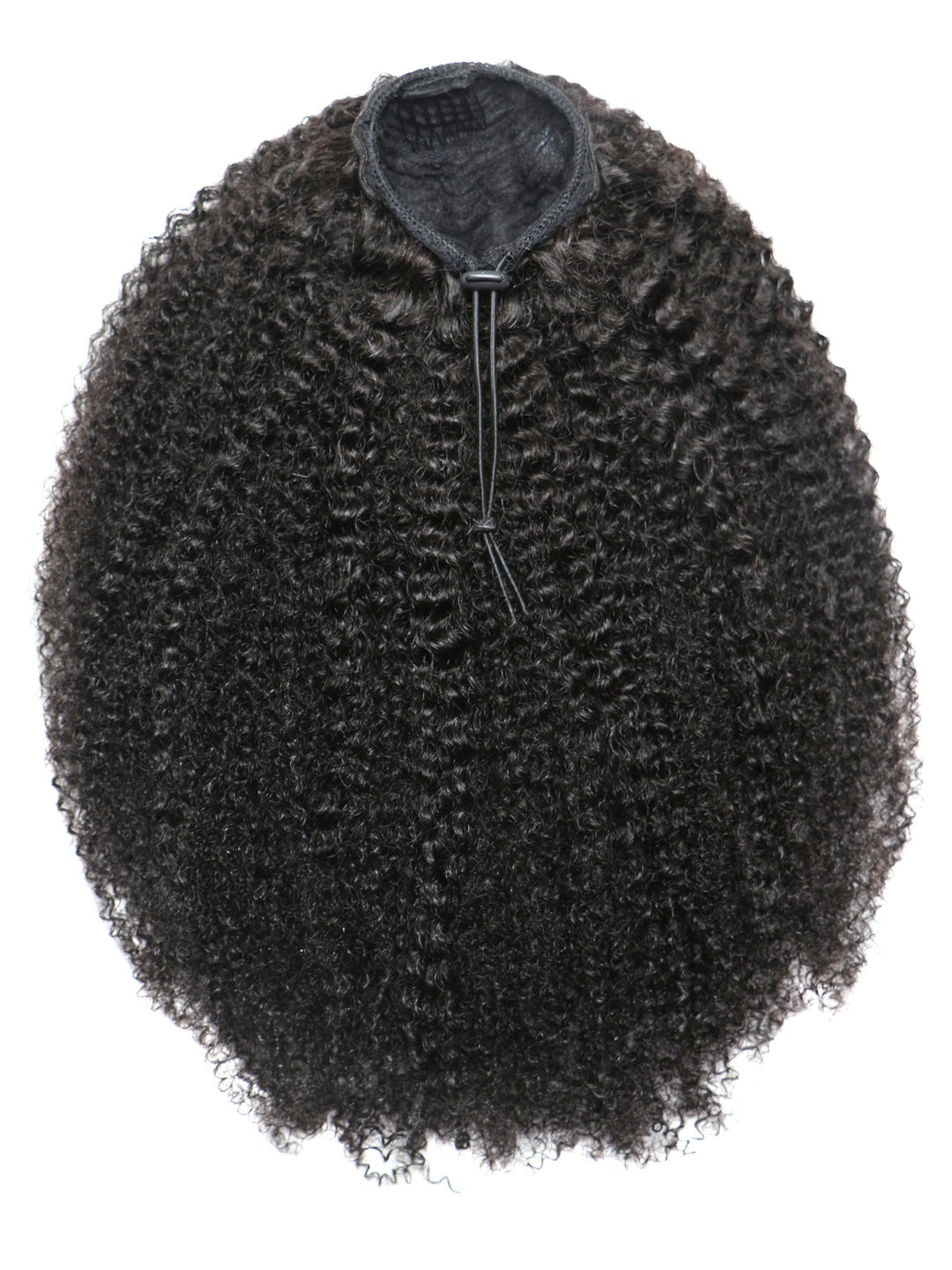 Indique Cork Screw Curl Pattern Curly Virgin Human Hair Drawstring Ponytail