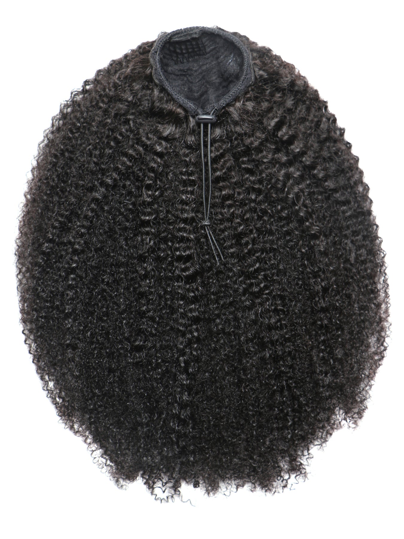 Indique Cork Screw Curl Pattern Curly Virgin Human Hair Drawstring Ponytail