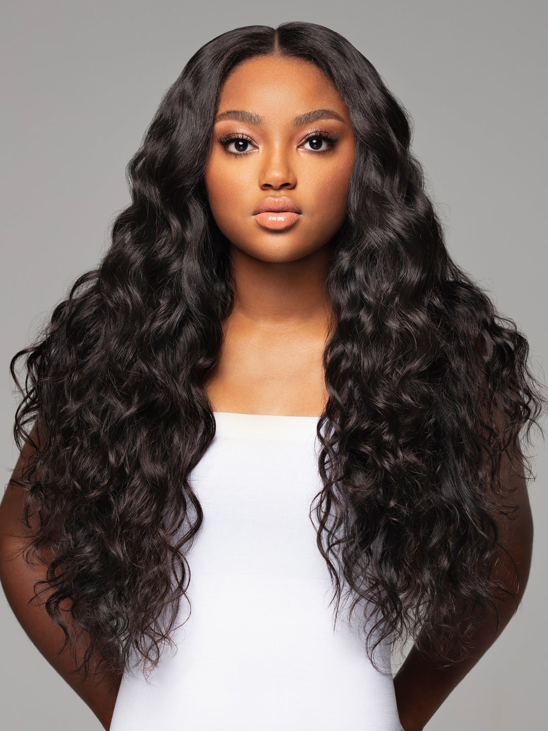 Indique Black Hair Bundles With Wavy Closure