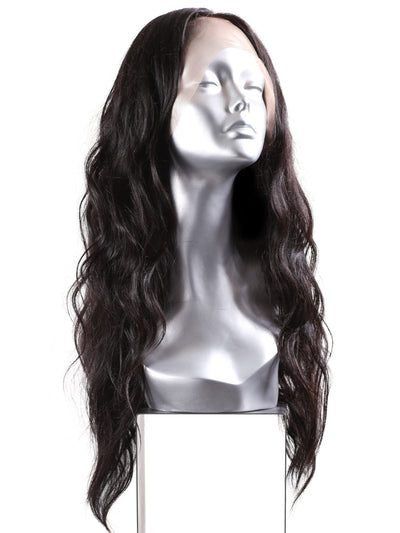 Indique Wavy Human Hair Wigs Virgin Indian Remy Hair Extensions