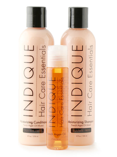 Indique Hair Care Essentials Bundle With Moisturizing Conditioner and shampoo