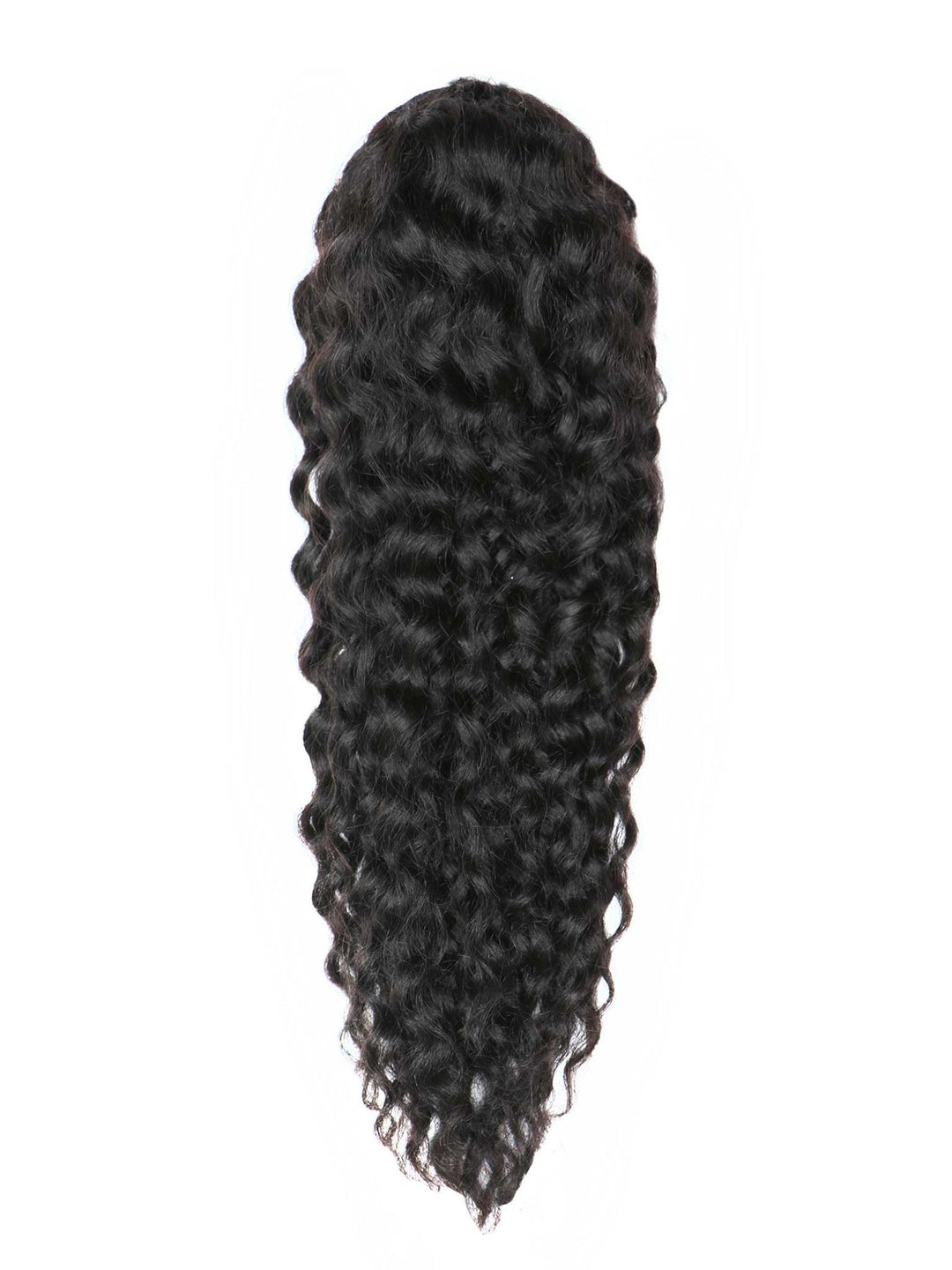 Indique Black Natural Long Curly Ponytail Hairpiece