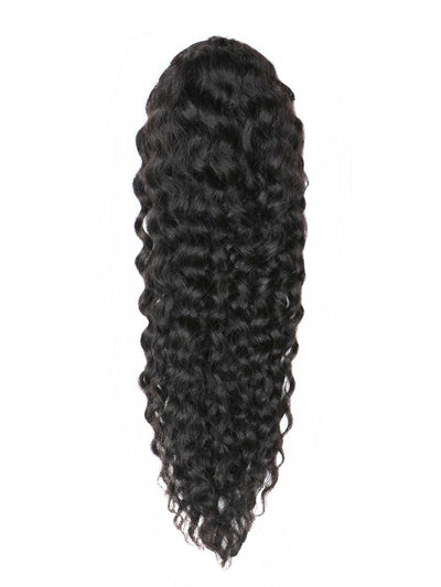 Indique Natural Long Curly Hair Machine Drawn Pony With Baby Hair