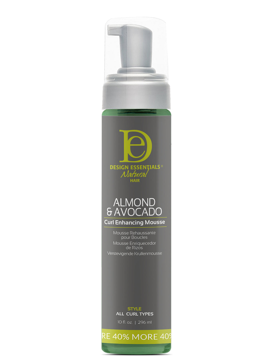 Design Essentials Natural Almond & Avocado Curl Enhancing Mousse for Defined, Frizz-Free Curls and Moisture  For All Curly Hair Types 