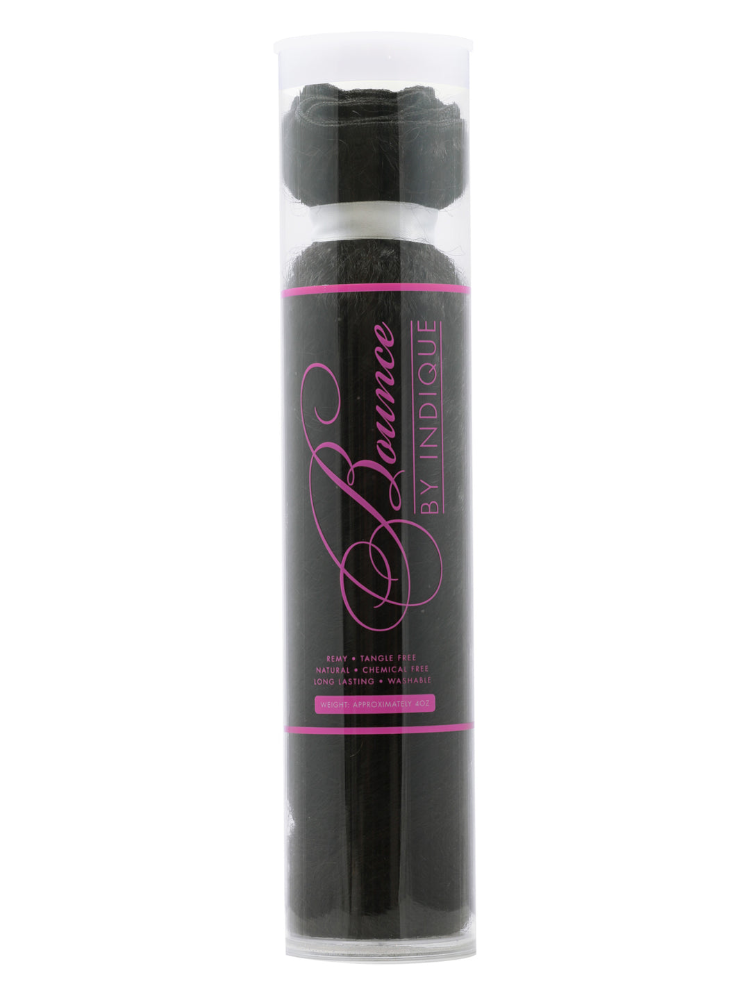 Indique Kinky Straight Human Hair Bundle With Closure Hair Pack