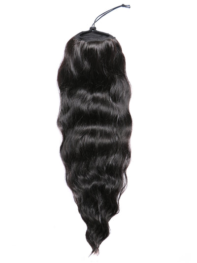 Indique Remix Wavy Ponytail Hair Extensions Human Hair Wrap