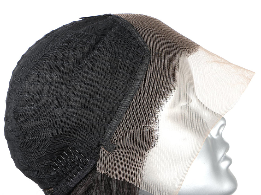 Indique Natural Straight Human Hair Wig Cap With Clip