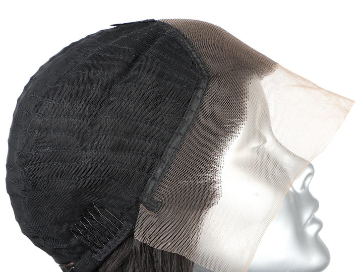 Indique Natural Straight Human Hair Wig Cap With Clip