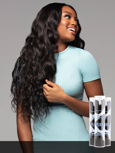 Indique Pure Wavy Bundle Deal With A Natural Wavy Closure