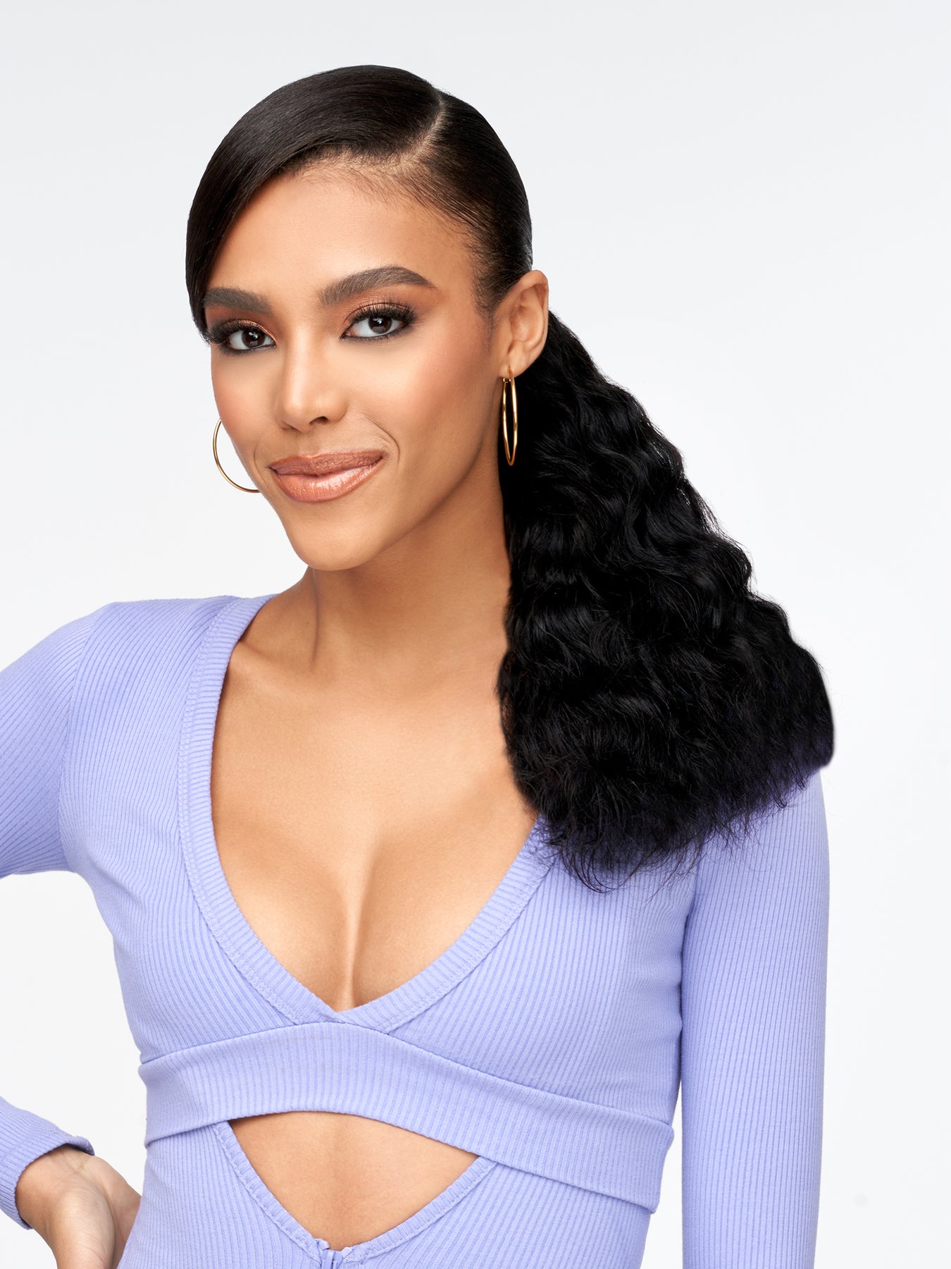Secure Placement of Wavy Ponytail