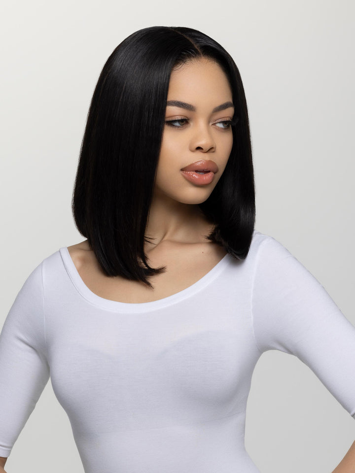 Indique Shoulder Length Straight Hair Black